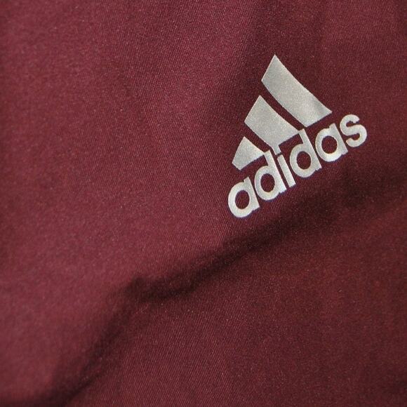 Adidas Compression Tech Fit Small Maroon Short Sleeve Shirt (NWT) - Picture 2 of 5